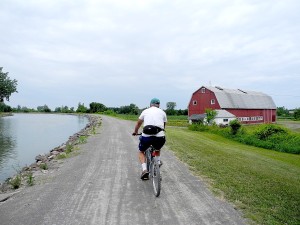 You can find out about bicycling along the Erie Canal tow paths at an online New York State Responsible Travel Guide which also offers itineraries © 2014 Karen Rubin/news-photos-features.com.
