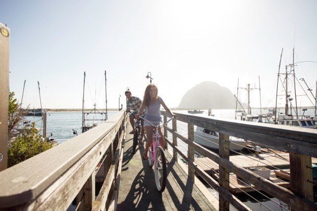 The quaint seaside town of Morro Bay, CA is a perfect place to celebrate National Bike Month. Download the Morro Bay Bike Map and you are on your way (PRNewsFoto/Morro Bay Tourism Bureau)